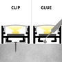 Přisazené profily - Hliníkový LED profil SURFACE 11, bílý - foto 6
