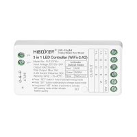 S Série - WIFI LED přijímač 3v1 pro RGB/RGBW/RGB+CCT LED pásky, Boxer, WIFI + 2,4Ghz, 12-24VDC, 12A, Mi-light, FUT037W+