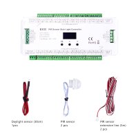 Ovladače Digitálních LED pásků - ES32 řídící jednotka pro osvětlení schodiště, 1-32 schodů, 5-24VDC, 5 let záruka