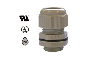 krabice a věnečky - Vývodka kabelová PG13,5 pro kabely do 12,5mm, IP68, 250066, světle šedá, Haupa