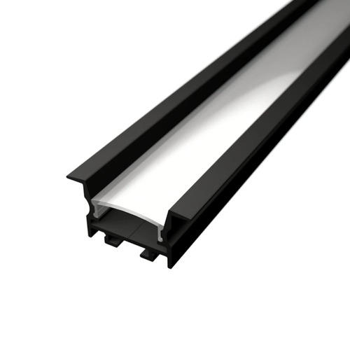 Hliníkový LED profil RECESSED 16, černý - foto 1