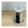 Nábytkové zásuvky, vypinače - Vestavná, výsuvná zásuvka LIFT BOX USB Automatic s bezdrátovou nabíječkou, 3x230V, 2xUSB, IP20, hliník, LIFTBOX-A-ALU-3DE-U-B-01 - foto 2