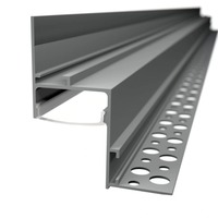 Soklové (obvodové, dekorační) - Hliníková LED profil WALL-GLOW, stříbrný