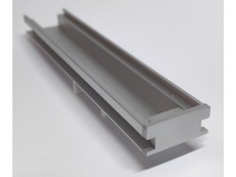 Difuzory a koncovky - Koncovka profilu FLOOR, plná, stříbrná