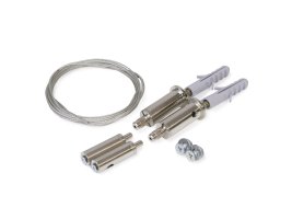 Úchyty, spojky, závěsný materiál - Závěs pro montáž LED stříbrný, 67140003