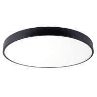 Kruhová - LED stropní svítidlo, černé, LED 30W, kulaté