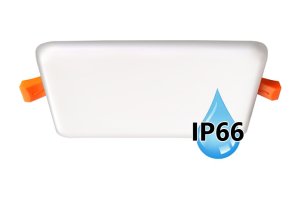 LED panely čtvercové - Voděodolný LED panel Brix 11W hranatý 125x125mm