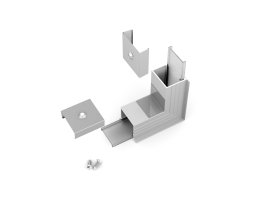 Úchyty, spojky, závěsný materiál - LINEA-IN20 rohová spojka bent 270 st eloxovaná, E4950020s