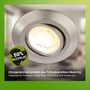 Kruhová - BRI 7587032 Klira 3ks sada LED vestavné bodové svítidlo 230V, stmívatelné, nastavitelné, matný nikl - BRILONER - foto 6