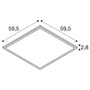LED panely - LA 1008599 PANEL C 600 34 W 930/940 UGR - BIG WHITE (SLV) - foto 6