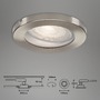 Kruhová - BRI 7181-032 3ks sada LED vestavné svítidlo, pr. 8,5 cm, 5 W, matný nikl - BRILONER - foto 6