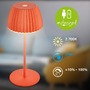 Stolní lampy dekorační - BRILO 7552012 Nabíjecí stolní lampa Riffle Mini - 20 cm, 1,5W, 150lm, bezdrátová, LED, stmívatelné, dotykový vypínač, oranžová - BRILO - foto 6