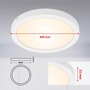 Kruhová - BRI 7141-016 LED stropní svítidlo, pr. 30 cm, 21,4 W, bílé - BRILONER - foto 6