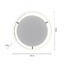 Kruhová - LD 15391-13 RITUS LED stropní svítidlo antracit, kruhové pr.40cm, stmívatelné, Switchmo, teplá bílá krokově stmívatelné 3000K - LEUCHTEN DIREKT / JUST LIGHT - foto 6