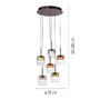 Dekorativní - PN 2744-70 LED závěsné svítidlo Q-KON vícebarevné Smart Home ZigBee 2700-5000K - PAUL NEUHAUS - foto 6