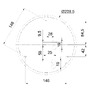 Plafoniéry - OS AUR71139 AURA 7 IP stropní/nástěnné skleněné svítidlo bílá IP44 3000/4000 K 9W LED DALI (původní kód OS 71139) - OSMONT - foto 6