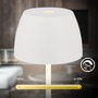 Stolní lampy dekorační - BRILO 7504016 BRILONER Serina Mini LED stolní lampička bezdrátová IP44, stmívatelné, s nabíjecí základnou, bílé 7504016 - foto 6