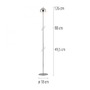Stolní lampy dekorační - LD 19245-17 Kolekce Schöner Wohnen LED stojací svítidlo na baterie BELLIES, chrom, nabíjecí přes USB, 3000K - JUST LIGHT - foto 6