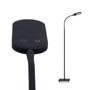 Stojací lampy - BRILO 1297015 LED CCT stojací svítidlo s dotykovým vypínačem 128 cm 6,6W 600lm černá (starý kód: BRILO 1297-015) - BRILO - foto 6