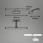 Koupelnová - BRI 2121014 LED svítidlo k zrcadlu 40 cm 6 W 720lm chrom - BRILONER - foto 6