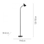 Stojací lampy - LD 11249-18 PIXIE LED stojací svítidlo černé s vypínačem flexibilně nastavitelné vhodné pro práci 3000K - JUST LIGHT - foto 6