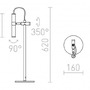 Stolní lampy pracovní - RED R12462X VÝPRODEJ VZORKU - VIPER TL černá chrom 230V LED 3W 60° 3000K - RED - DESIGN RENDL - foto 6