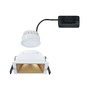 Koupelnová - P 93132 LED vestavné svítidlo 3-krokové-stmívatelné Cole Coin IP44 hranaté 88x88mm Coin 6W 230V stmívatelné 2700K bílá/zlatá mat - PAULMANN - foto 6