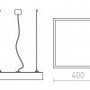 Hranatá - RED R13710 STRUCTURAL LED 40x40 závěsná bílá 230V LED 36W 3000K - RED - DESIGN RENDL - foto 6