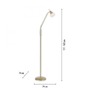 Stojací lampy - PN 400-60 PINO LED stojací svítidlo matná mosaz opálové sklo 3 krokové dotykový stmívač nastavitelné 3000K - PAUL NEUHAUS - foto 6