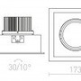 Hranatá - RED R12662 TOMBOY bílá/černá 230V LED 25W 38° 3000K - RED - DESIGN RENDL - foto 6