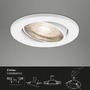 Kruhová - BRI 7147-036 3ks LED vestavné svítidlo, pr. 8,6 cm, 5 W, bílé - BRILONER - foto 6