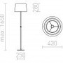Stojací lampy - RED R12485 ESPLANADE stojanová černá/bílá chrom 230V E27 42W - RED - DESIGN RENDL - foto 6