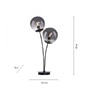 Stolní lampy dekorační - LD 14605-18 BIG WIDOW LED stolní lampa, černá, jednoduchá, šňůrový vypínač, 2 ramenná - LEUCHTEN DIREKT / JUST LIGHT - foto 6