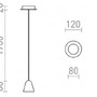 RED R13940X VÝPRODEJ VZORKU - STIG závěsná černá 230V LED 6.8W 34° 3000K - RED - DESIGN RENDL - foto 6