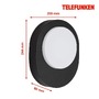 Nástěnná - TF 312005TF TELEFUNKEN LED venkovní svítidlo 24,4 cm 8W 800lm černá - BRILONER - foto 6