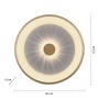 Kruhová - LD 14386-60 VERTIGO LED stropní svítidlo matná mosaz 61x61 kruhové křišťálový efekt stmívatelné CCT 2700-5000K - LEUCHTEN DIREKT / JUST LIGHT - foto 6