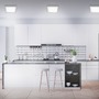 Hranatá - BRI 7142414 LED stropní svítidlo, 30 cm, 21 W, matný chrom (starý kód: BRI 7142-414) - BRILONER - foto 6