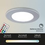 Kruhová - BRI 7035-034 RGB-CCT LED vestavná svítidla sada, pr.9,2 cm, 3x LED, 4,8 W, 450 lm, matný chrom - BRILONER - foto 6