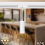 Lištové Briloner 230V - BRILO 8016046 1-fázový lištový systém, kompletní sada, 4x LED závěsná svítidla, bílá - BRILO - foto 6