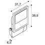 Reflektory - LA 1008907 FLOODLIGHT C 50/75/100W 830 IP66 - BIG WHITE (SLV) - foto 6