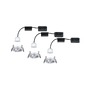 Koupelnová - P 92975 LED vestavné svítidlo Nova mini Plus EasyDim výklopné 3x4,2W 2.700K hliník 230V - PAULMANN - foto 6