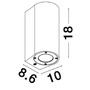 Nástěnná - NV 9790522 Venkovní nástěnné svítidlo LIDO šedý beton skleněný difuzor GU10 2x7W IP65 100-240V bez žárovky světlo nahoru a dolů - NOVA LUCE - foto 6