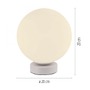 Stolní lampy dekorační - LD 22071-16 LED stolní lampa, koule, bílé, Smarthome, stmívatelné, dálkový ovladač s aplikací Tuya RGB, 2700-5000K - JUST LIGHT - foto 6