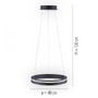 Kruhová - PN 8410-13 Q-VITO, LED závěsné svítidlo, Smart Home, průměr 40cm ZigBee 2700-5000K - PAUL NEUHAUS - foto 6