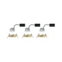Koupelnová - P 92407 LED vestavné svítidlo 3-krokové-stmívatelné Nova Coin základní sada nevýklopné IP44 kruhové 74mm Coin 3x6W 230V stmívatelné 2700K zlatá mat - PAULMANN - foto 6