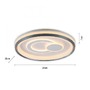 Kruhová - LD 14334-16 MINELLI LED stropní svítidlo bílé elegantní design krokově stmívatelné 3000K - JUST LIGHT - foto 6