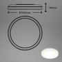 BRILO 7150-416 Slim svítidlo LED panel, pr. 19 cm, 1400 lm, 12 W, bílé - BRILO - foto 6