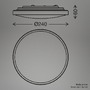 Kruhová - BRILO 3960015 Nobre stropní svítidlo pr.24 cm - 10,5W, 1200lm, teplá bílá, LED, černé - BRILO - foto 6