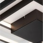 Hranatá - NV 9364035 Stropní svítidlo PORTO černá ocel hliník a akryl LED 30W 230V 3000K IP20 stmívatelné - NOVA LUCE - foto 6