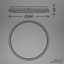 Kruhová - BRILO 3046011 Lana stropní svítidlo pr.28 cm - 15W, 1500lm, LED, přímé a nepřímé osvětlení, neutrální bílá, béžová - BRILO - foto 6
